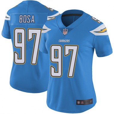 Los Angeles Chargers NFL Football Joey Bosa Electric Blue Jersey Women Limited 97 Alternate Vapor Untouchable